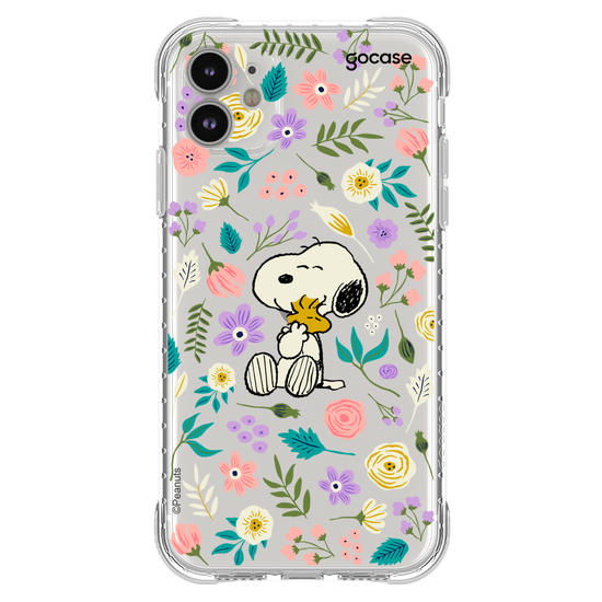 Capinha para celular  Snoopy - Floral