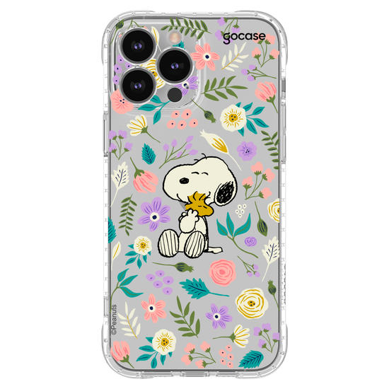 Capinha para celular  Snoopy - Floral