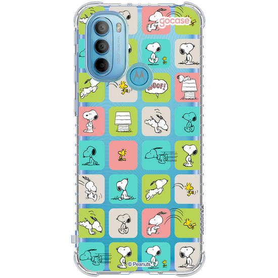 Capinha para celular  Snoopy - Quadros Pattern