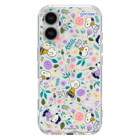 Capinha para celular  Snoppy - Flower Pattern