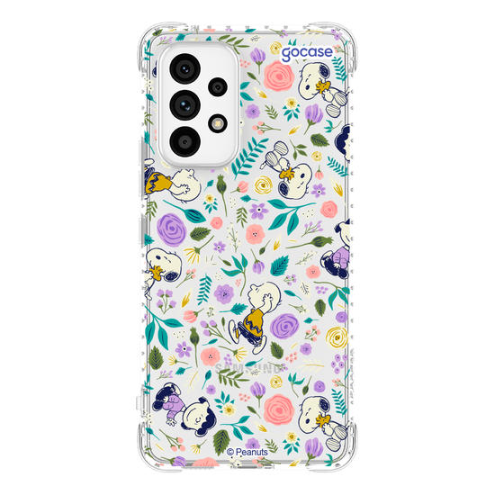 Capinha para celular  Snoppy - Flower Pattern