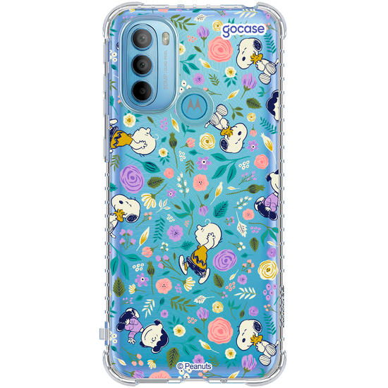 Capinha para celular  Snoppy - Flower Pattern