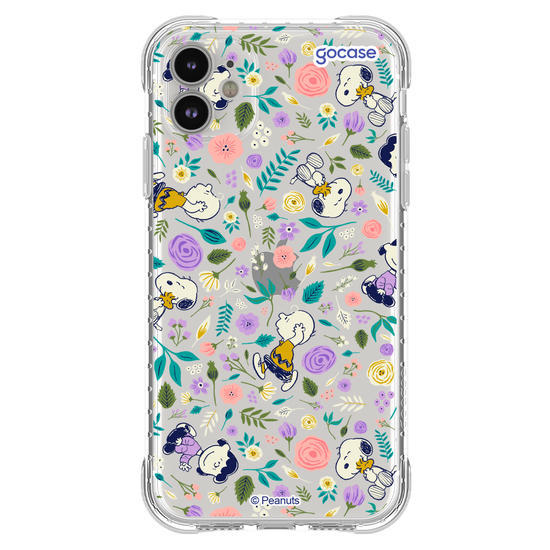Capinha para celular  Snoppy - Flower Pattern