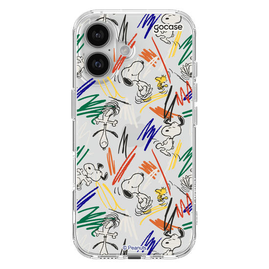 Capinha para celular  Snoopy - Rabiscos Pattern