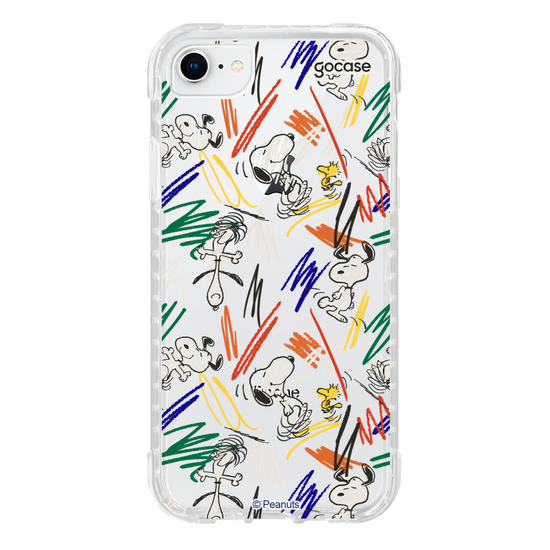 Capinha para celular  Snoopy - Rabiscos Pattern