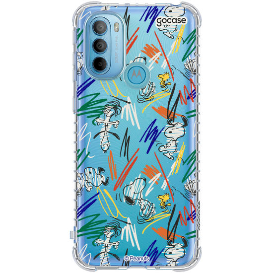 Capinha para celular  Snoopy - Rabiscos Pattern