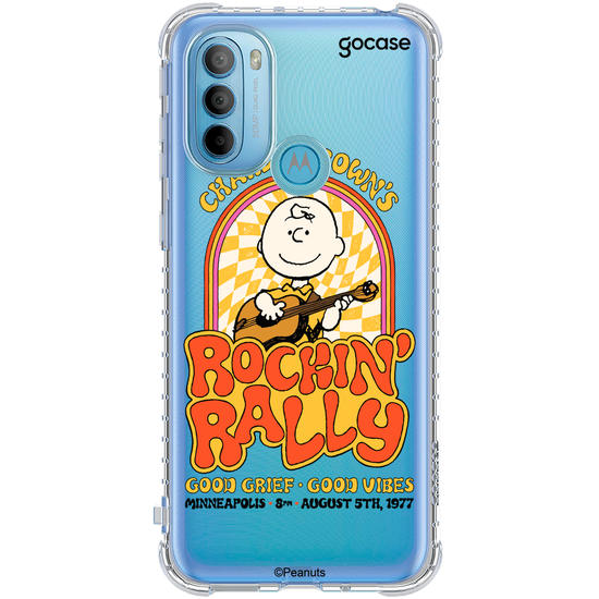 Capinha para celular  Snoopy - Charlie Brown - Rockin Rally