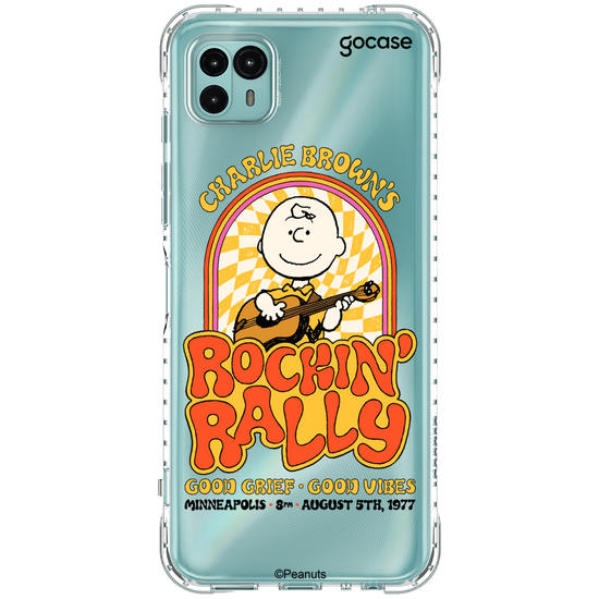 Capinha para celular  Snoopy - Charlie Brown - Rockin Rally