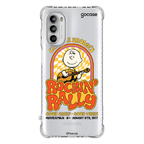 Capinha para celular  Snoopy - Charlie Brown - Rockin Rally