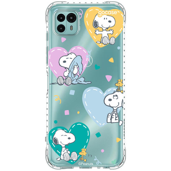 Capinha para celular  Snoopy - Snuggles & Hearts