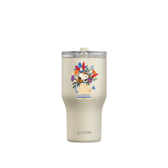 Copo Térmico Daily - Snoopy - Jarro de Flores