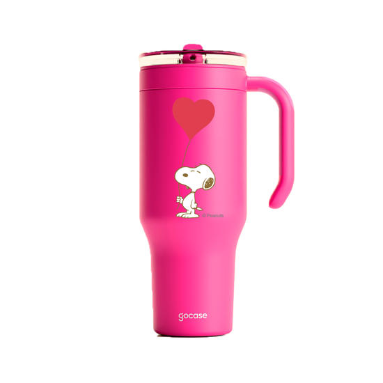 Copo Térmico Life + Ebook -  Snoopy - Heart
