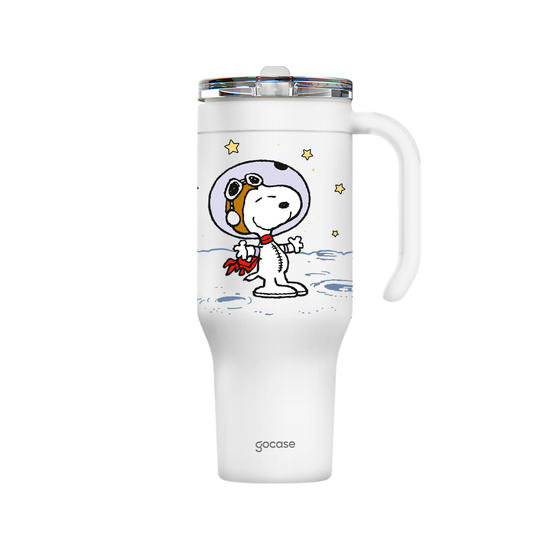 Copo Térmico Life + Ebook -  Snoopy - Snoopy Astronaut