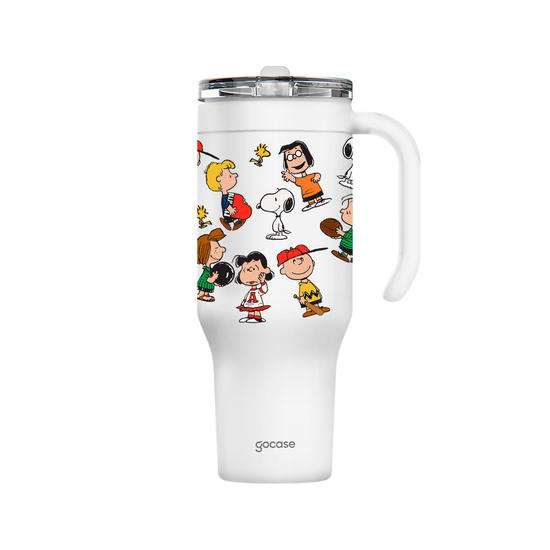 Copo Térmico Life + Ebook -  Snoopy - Friends