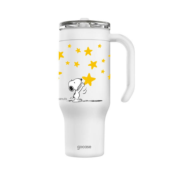 Copo Térmico Life + Ebook -  Snoopy - Sky