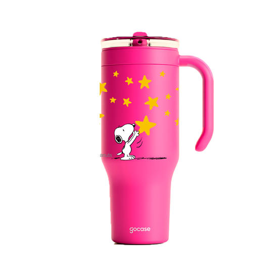 Copo Térmico Life + Ebook -  Snoopy - Sky