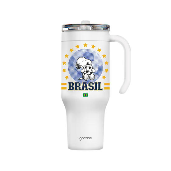 Copo Térmico Life + Ebook - Snoopy - Brasil