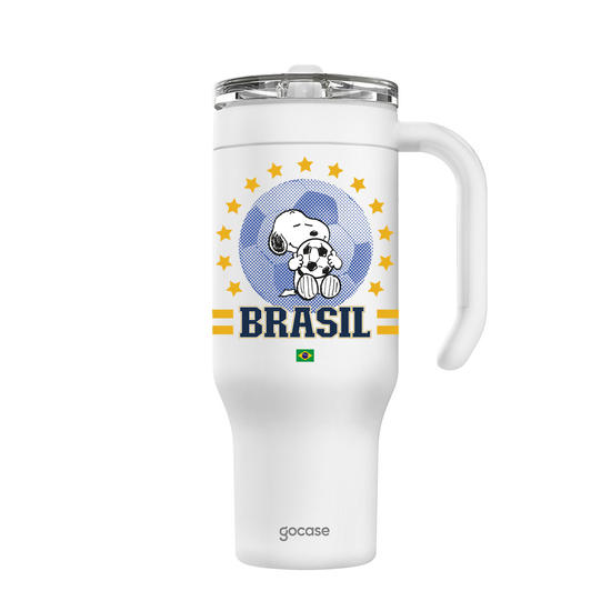 Copo Térmico Life + Ebook - Snoopy - Brasil