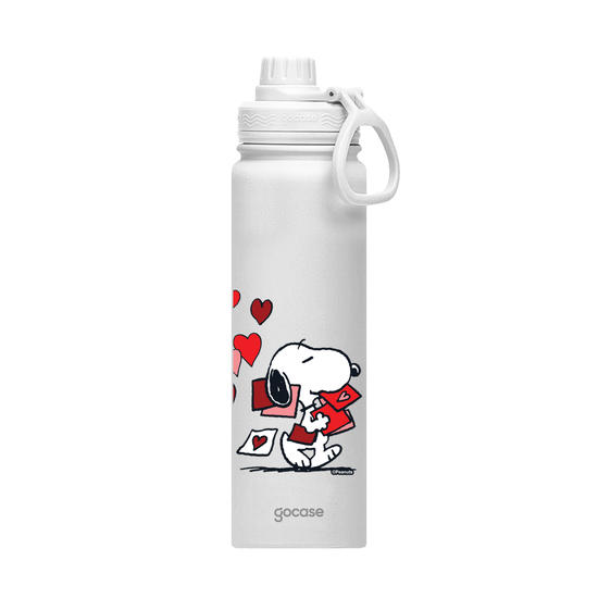 Garrafa Térmica Fresh + Ebook - Snoopy - Love Letter