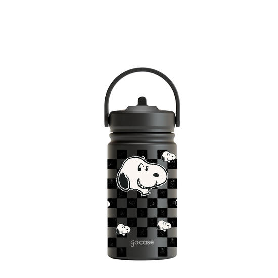 Garrafa Térmica Mini + Ebook - Snoopy Vichy