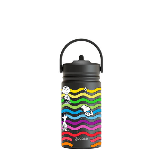 Garrafa Térmica Mini + Ebook - Snoopy - Rainbow Wave
