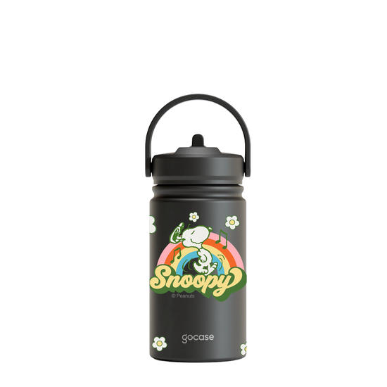 Garrafa Térmica Mini + Ebook - Snoopy Groovy