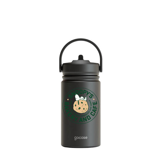 Garrafa Térmica Mini + Ebook - Snoopy Bakery