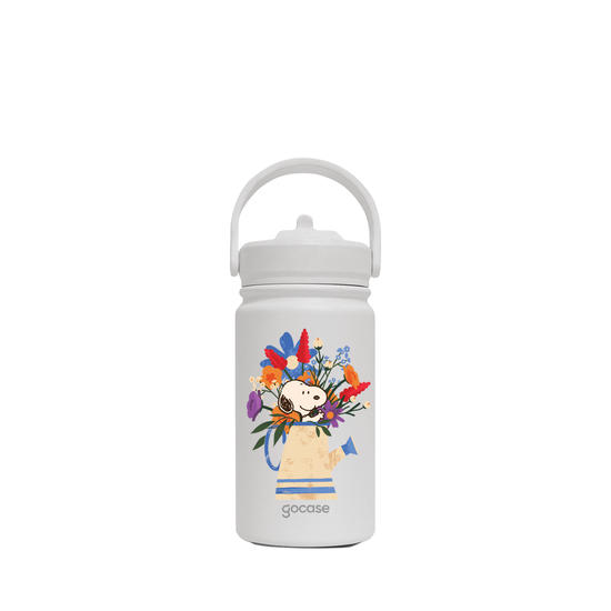 Garrafa Térmica Mini -  Snoopy - Jarro de Flores