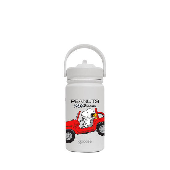 Garrafa Térmica Mini - Snoopy no Carrinho