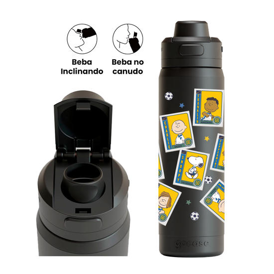 Garrafa Térmica Flip Pro - Snoopy - Figurinhas
