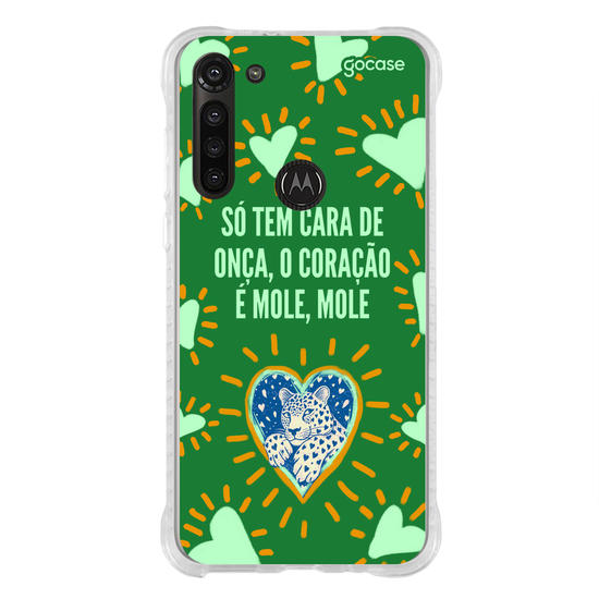 Capinha para celular  Só tem cara de onça...