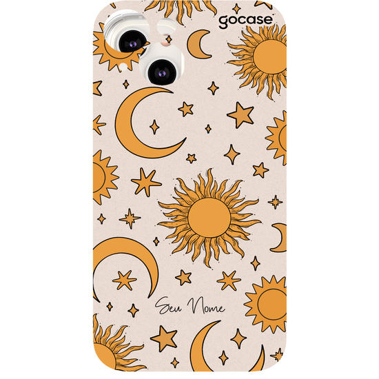 Capinha para celular Sol & Lua Pattern