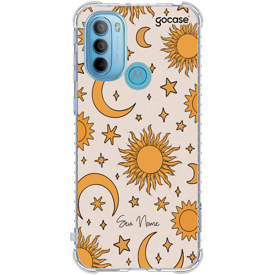 Capinha para celular Sol & Lua Pattern