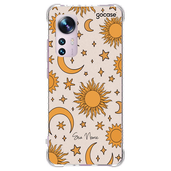 Capinha para celular Sol & Lua Pattern
