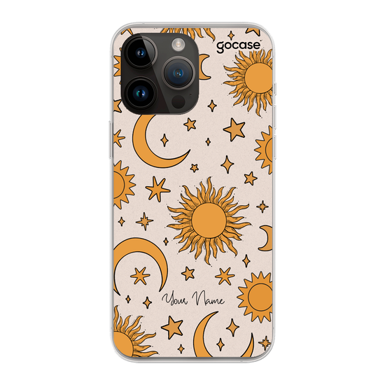 Pattern Sun & Moon Phone Case
