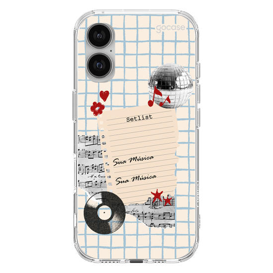 Capinha para celular  Sound Notes