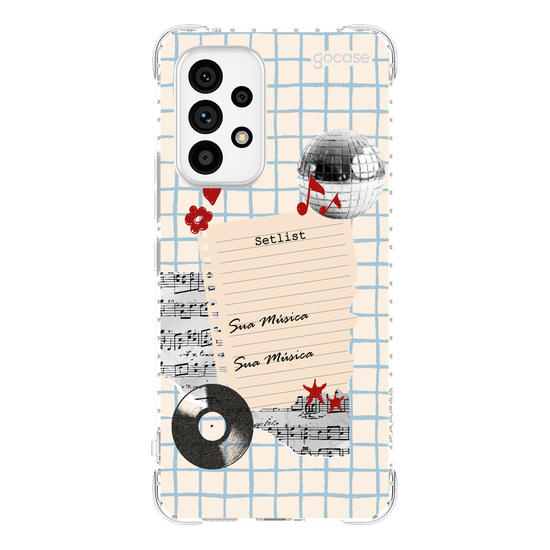 Capinha para celular  Sound Notes