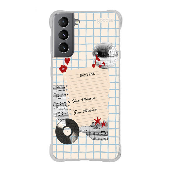 Capinha para celular  Sound Notes