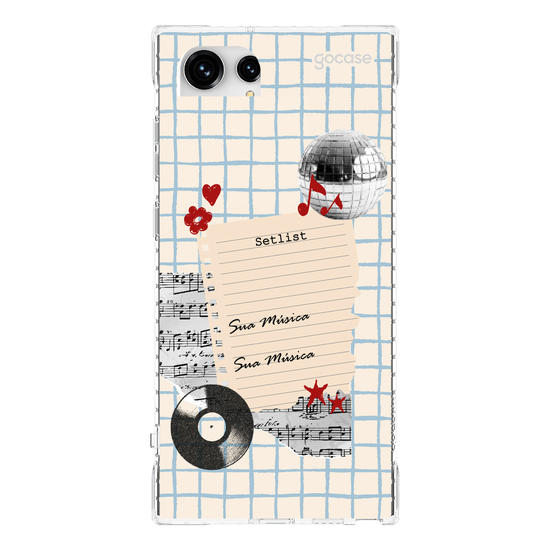 Capinha para celular  Sound Notes