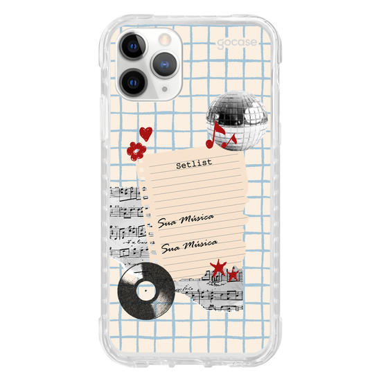 Capinha para celular  Sound Notes