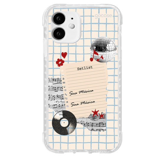 Capinha para celular  Sound Notes