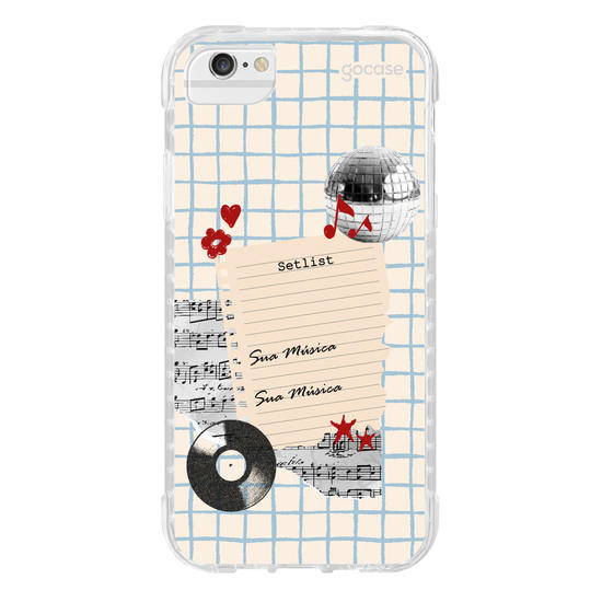 Capinha para celular  Sound Notes