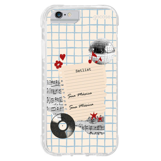 Capinha para celular  Sound Notes
