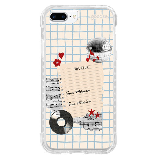 Capinha para celular  Sound Notes
