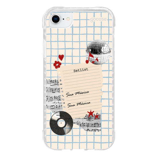 Capinha para celular  Sound Notes