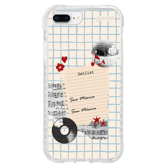 Capinha para celular  Sound Notes