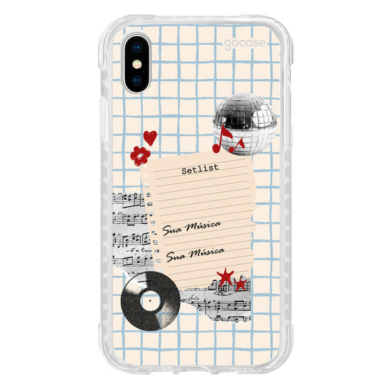 Capinha para celular  Sound Notes
