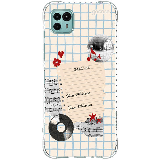 Capinha para celular  Sound Notes