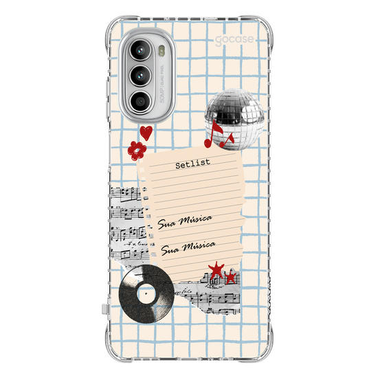 Capinha para celular  Sound Notes