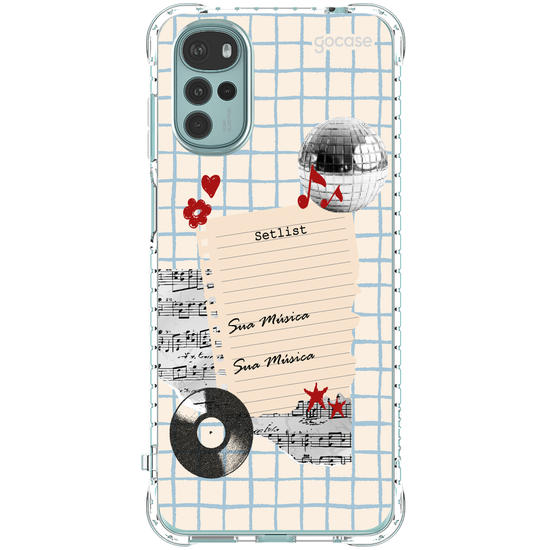 Capinha para celular  Sound Notes